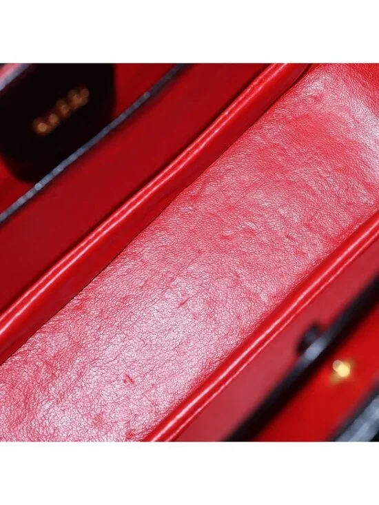 Gucci Bamboo 2-Way Shoulder Bag Black Leather Vintage - Picture 4 of 6